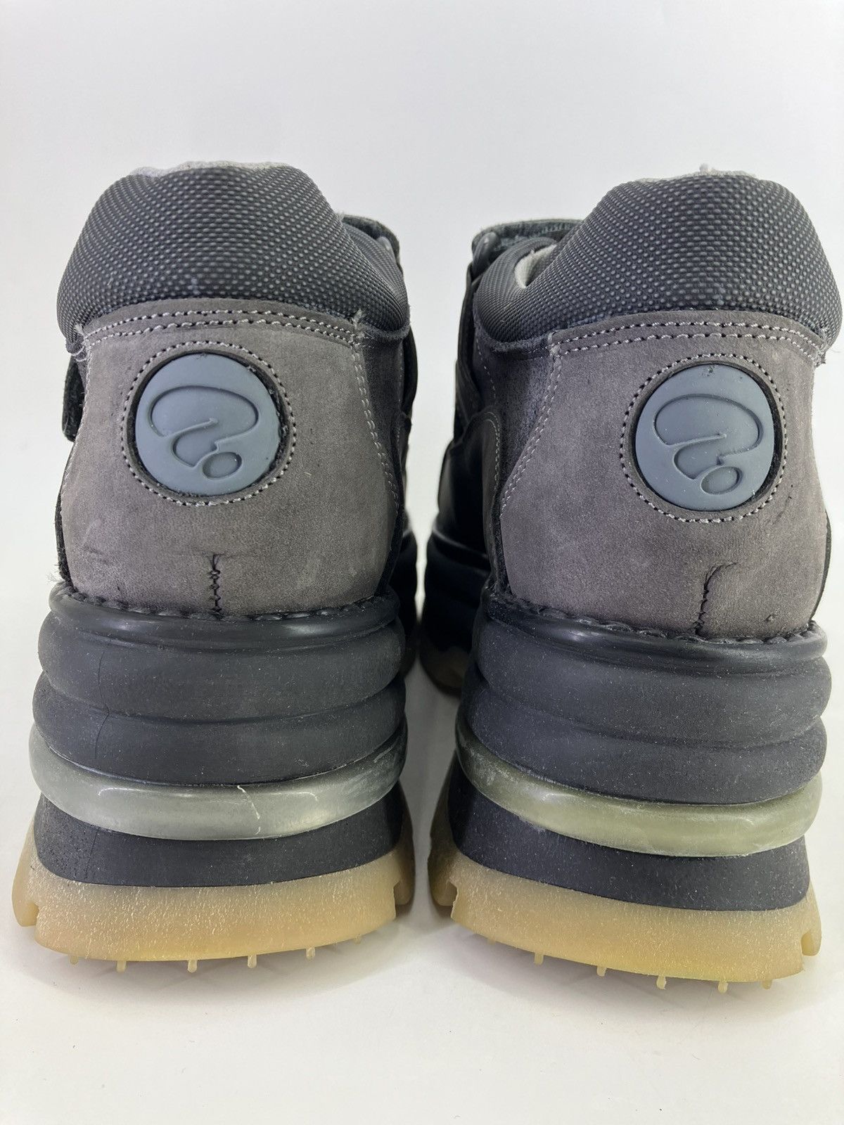 Vintage Strange ? genuine leather chunky platform 90s00s shoes Size US 11 / EU 44 - 7 Thumbnail