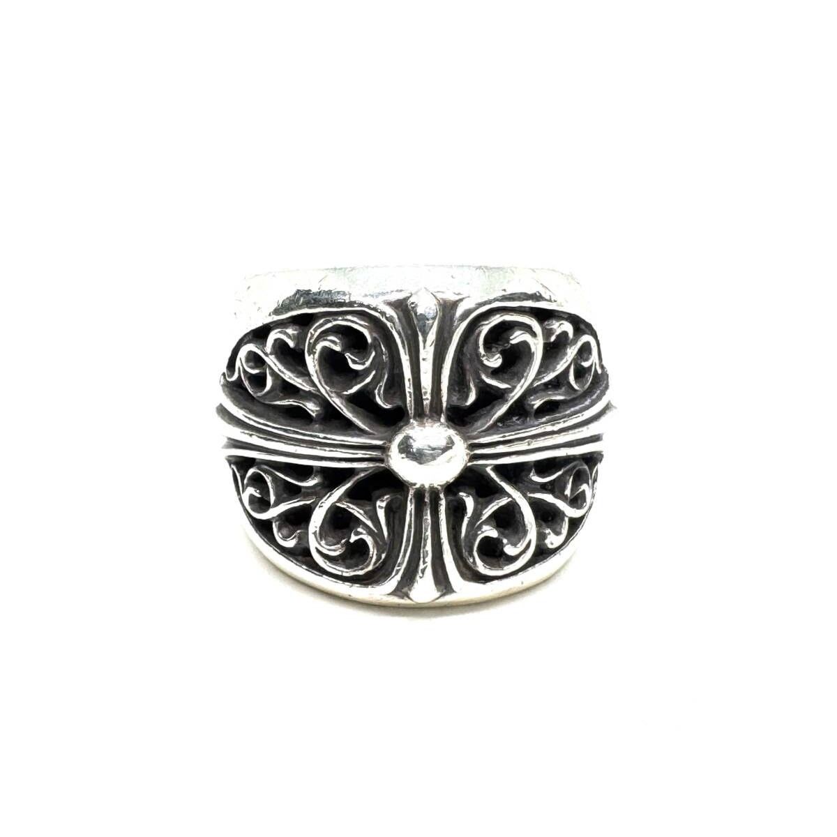 Chrome Hearts Chrome Hearts Classic Oval Cross Ring 925 Silver Size ONE SIZE - 1 Thumbnail
