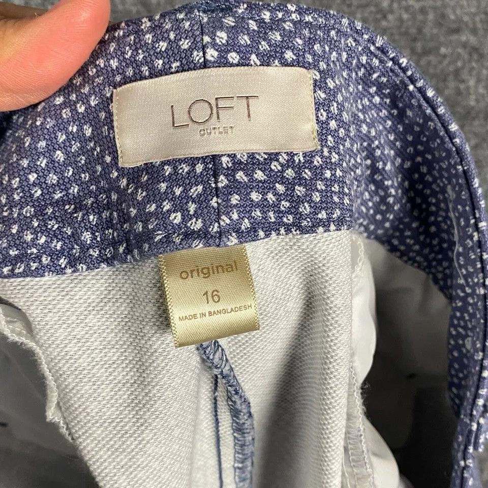 Loft Loft Original Crop Pants Women's Size 16 Hook & Eye Size 38" / US 16 / IT 52 - 9 Thumbnail