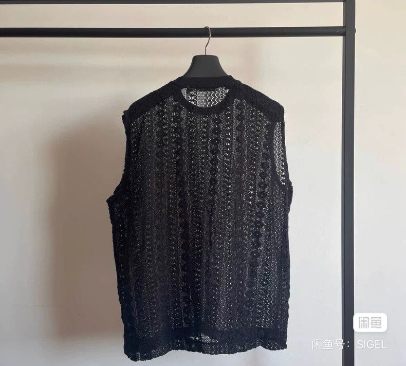 Our Legacy Our Legacy szie50 Black lace openback vest Size US M / EU 48-50 / 2 - 2 Thumbnail