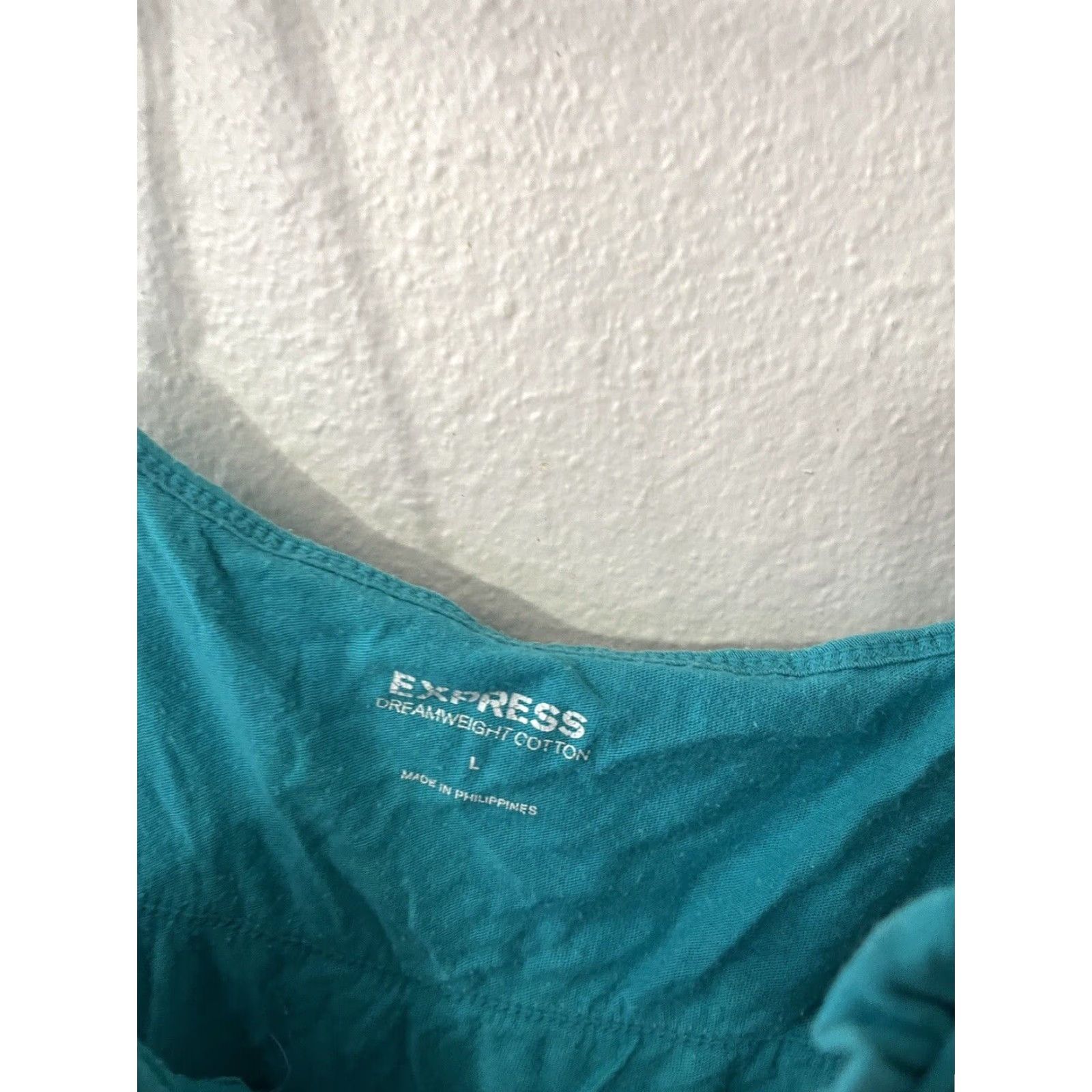 Express Express Aqua Sequin Women's Tank Top Size Large - Casual Sleeveless Cotton Basic Size L / US 10 / IT 46 - 2 Thumbnail