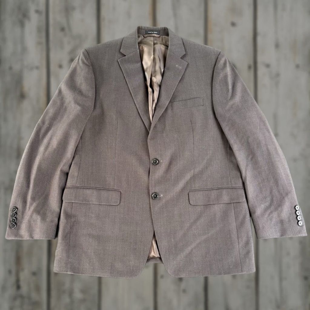 Ralph Lauren Ralph Lauren Suit 3 Piece Brown Wool 42R 2-Button Single-Breasted Jacket/Blazer/Vest/Pants 36x29 Mens Reg Professionals Wedding Size 42R - 1 Thumbnail
