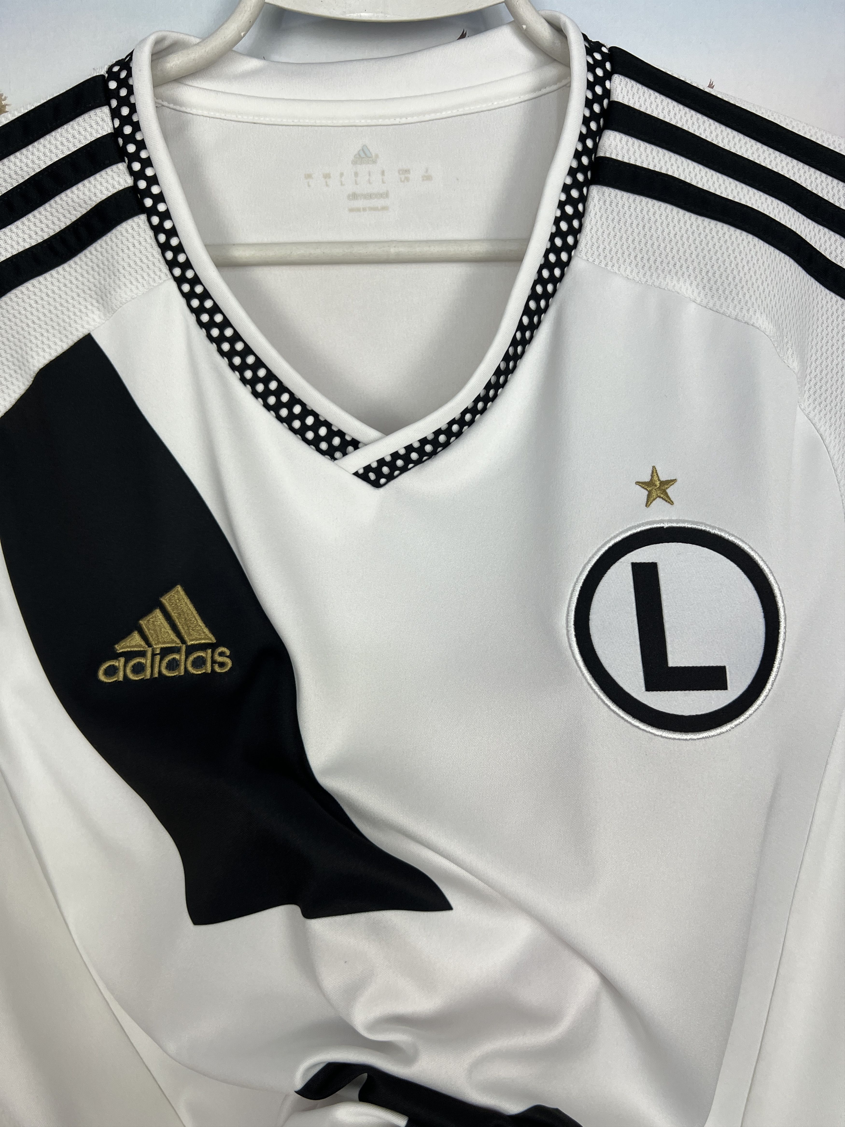 Adidas Legia Warsaw Home football shirt 2015 Soccer Adidas Size US L / EU 52-54 / 3 - 3 Thumbnail