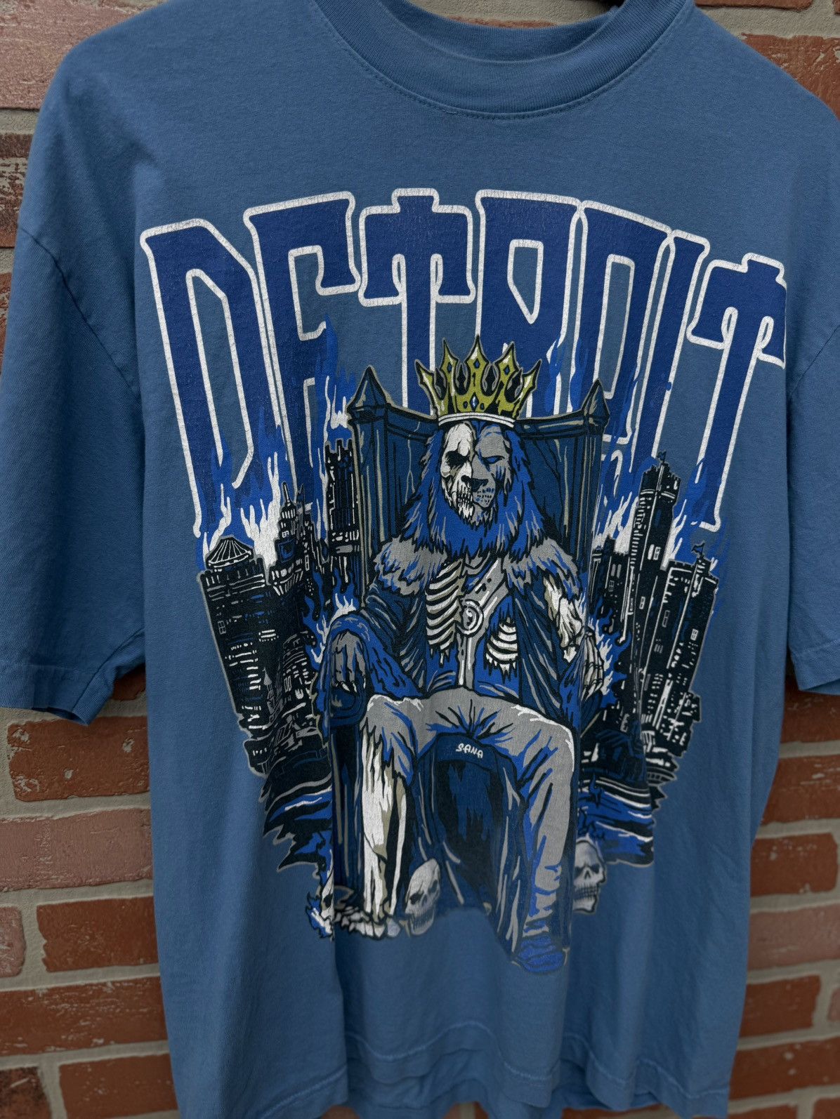 SANA Sana Detroit Lions Men’s Tee Shirt Size Large Pre Owned 🧼 Size US L / EU 52-54 / 3 - 5 Thumbnail