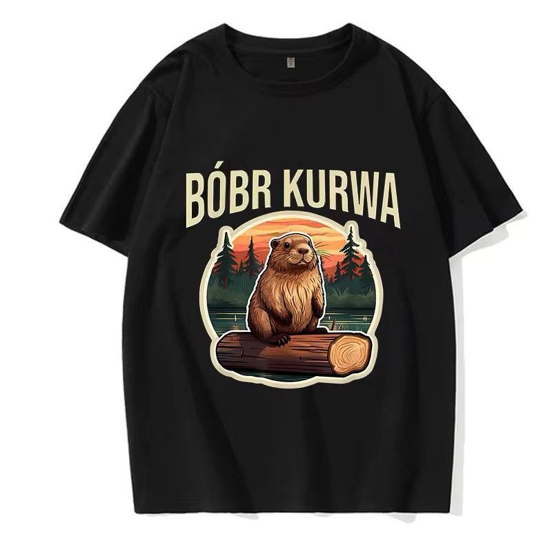 Japanese Brand × Vintage '90s T-shirt bobr kurwa Size US M / EU 48-50 / 2 - 3 Thumbnail