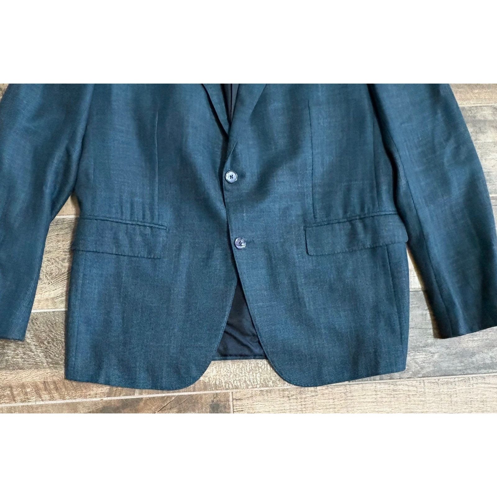 Ermenegildo Zegna $4,295 NWT ZEGNA Wool Blend Sport Coat Blue Teal 44/54 R Size 44R - 3 Thumbnail