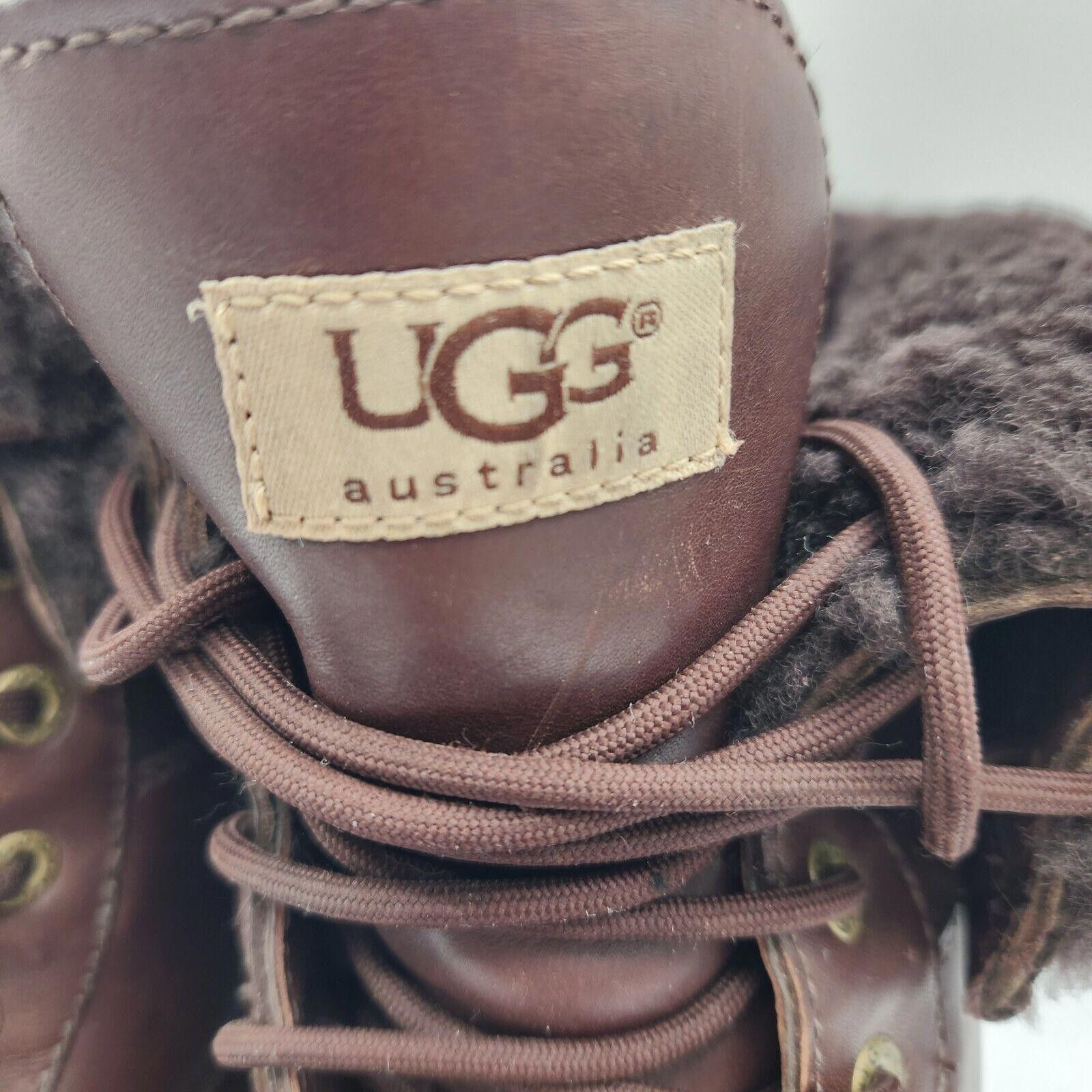 Ugg Ugg Australia Butte Brown Leather Men Boots Size 12 Size US 12 / EU 45 - 3 Thumbnail