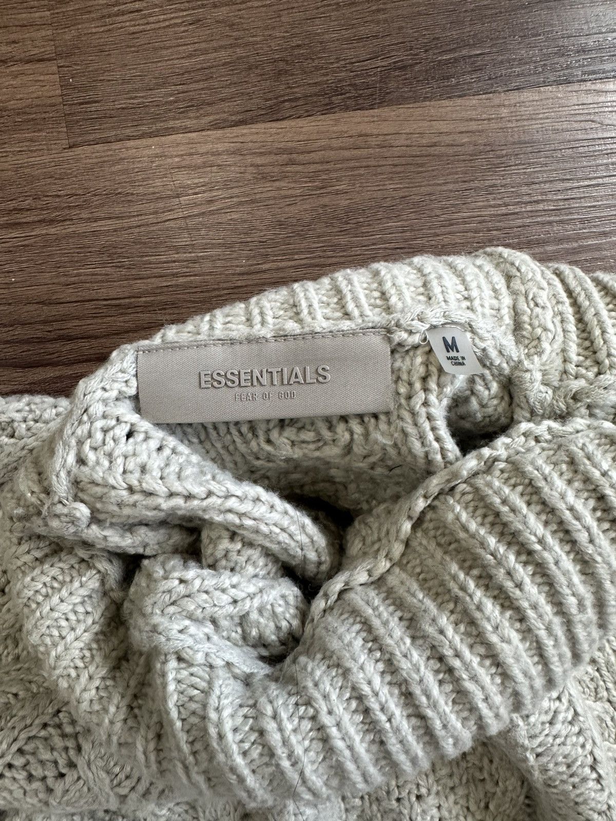 Fear of God Fear of God Essentials Wheat Cableknit Size US M / EU 48-50 / 2 - 2 Thumbnail