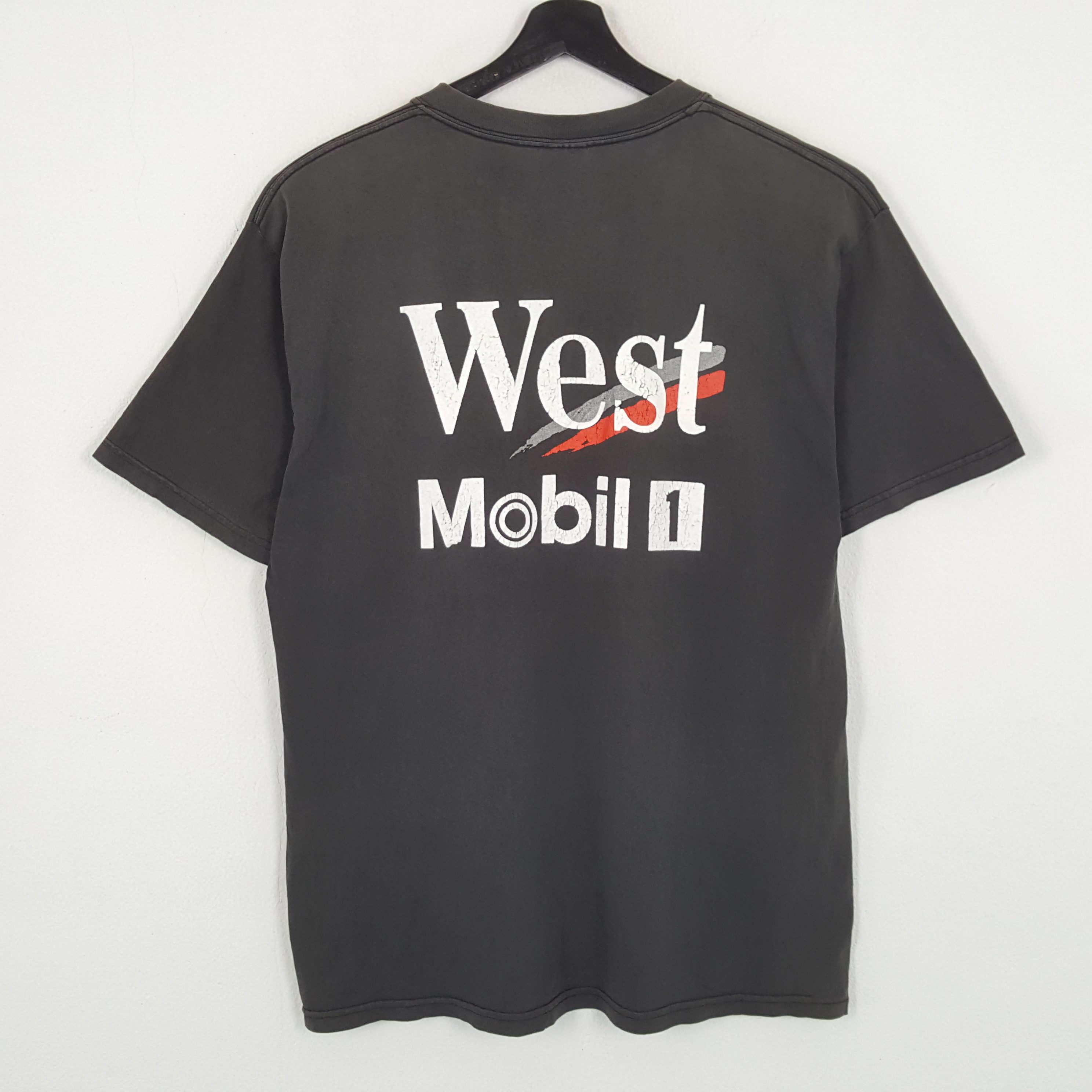 Vintage WEST MOBILE 1 Racing Motorsports Vintage Tshirt Size US L / EU 52-54 / 3 - 1 Thumbnail