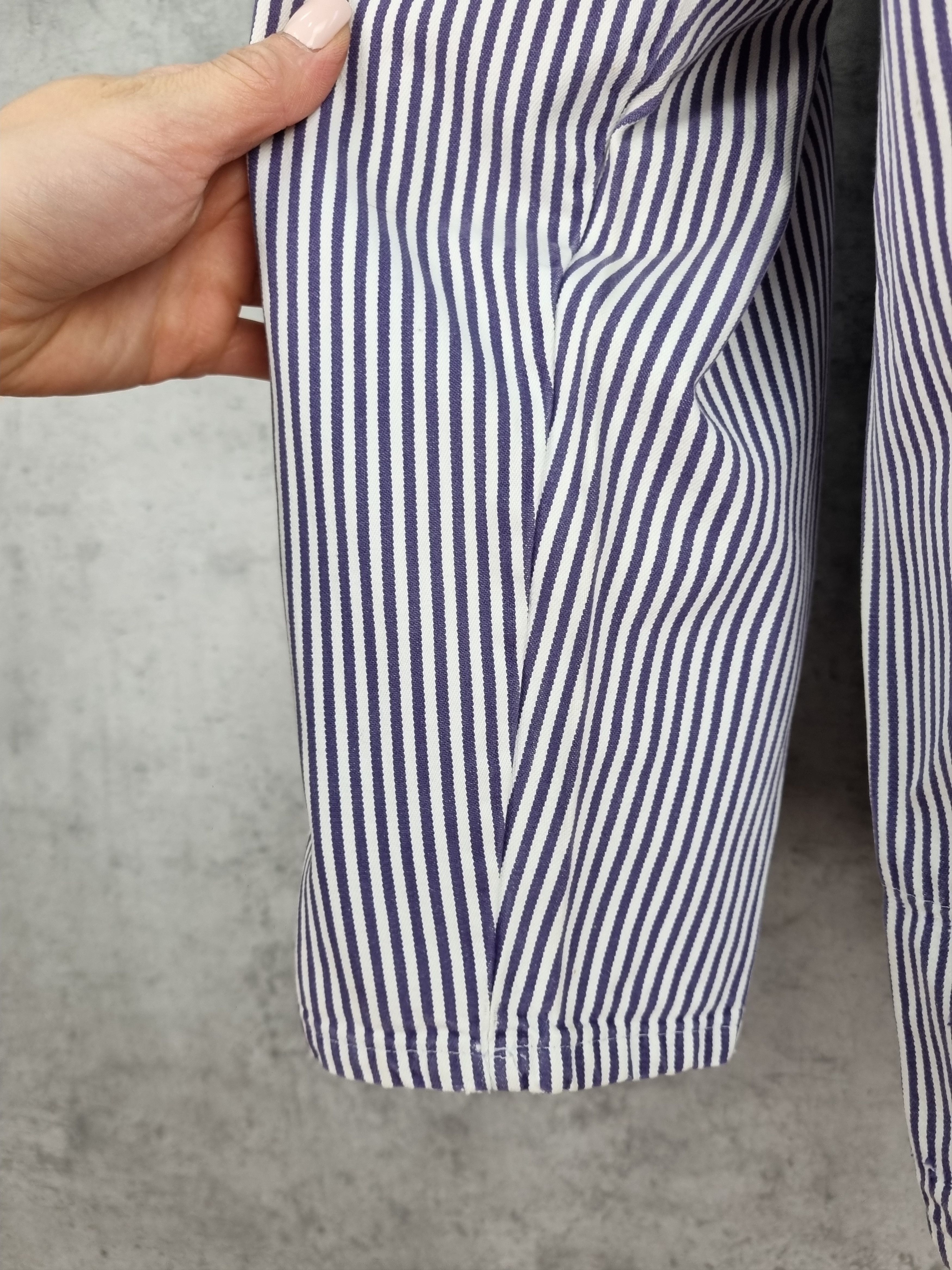 Le Laboureur × Vetra Vintage Striped Sailing Marina Worker German Light Jacket Size US XXL / EU 58 / 5 - 19 Thumbnail