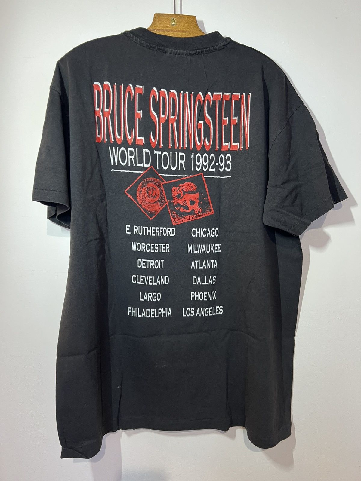 Band Tees tour vintage Bruce Springsteen shirt 90s Size US XL / EU 56 / 4 - 5 Thumbnail