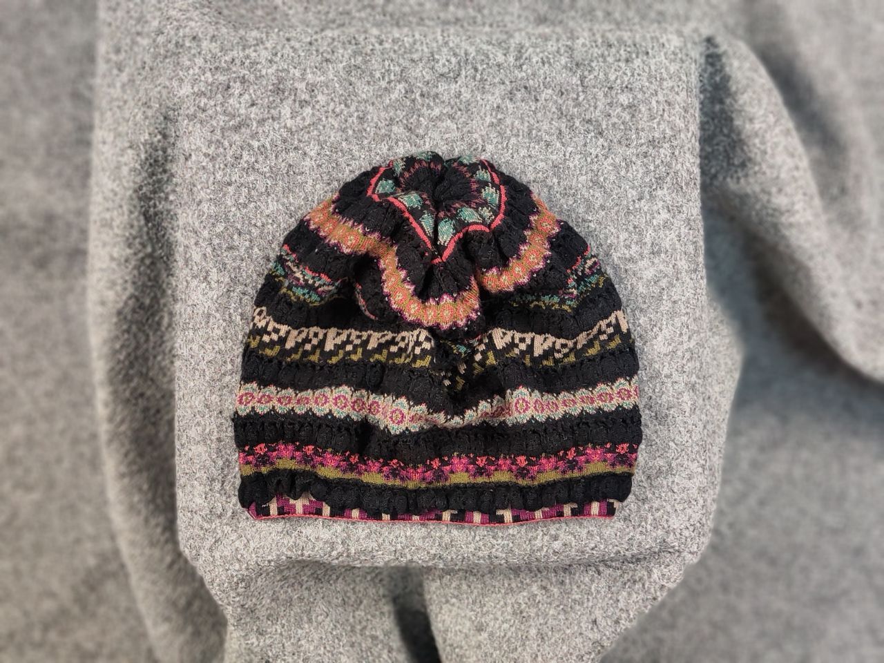 Other Ivko Merino Wool Knit Multicolor Pattern Hat Cap Size ONE SIZE - 1 Thumbnail