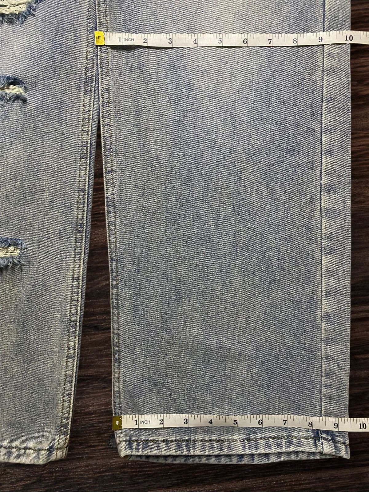 Japanese Brand Vintage Japanese Brand Adjust Waist Distressed Baggy Jeans Size 28" / US 6 / IT 42 - 15 Thumbnail