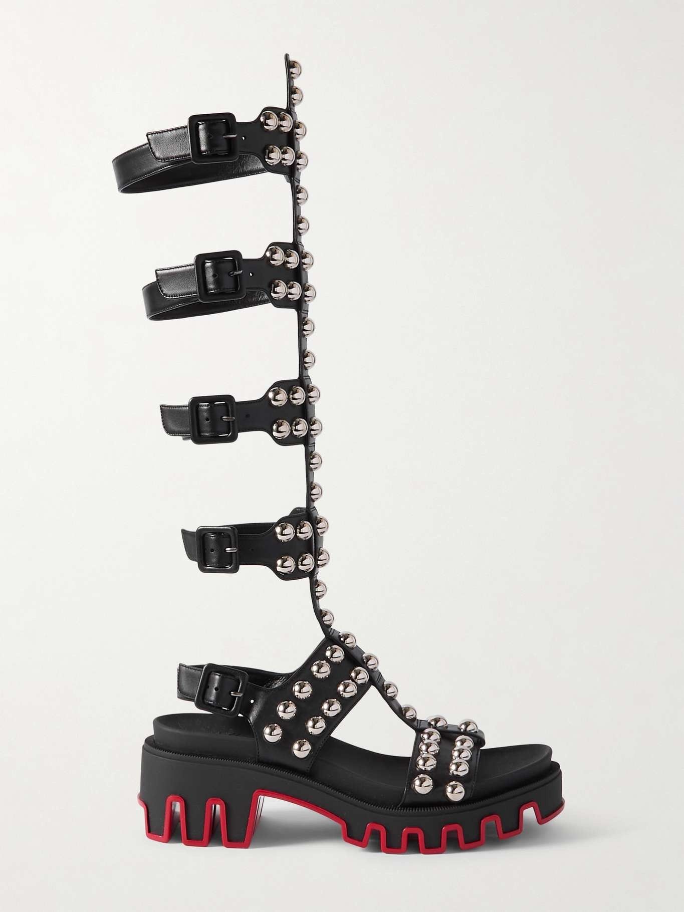 Christian Louboutin gladiadune studded leather sandals Size US 5 / IT 35 - 1 Thumbnail