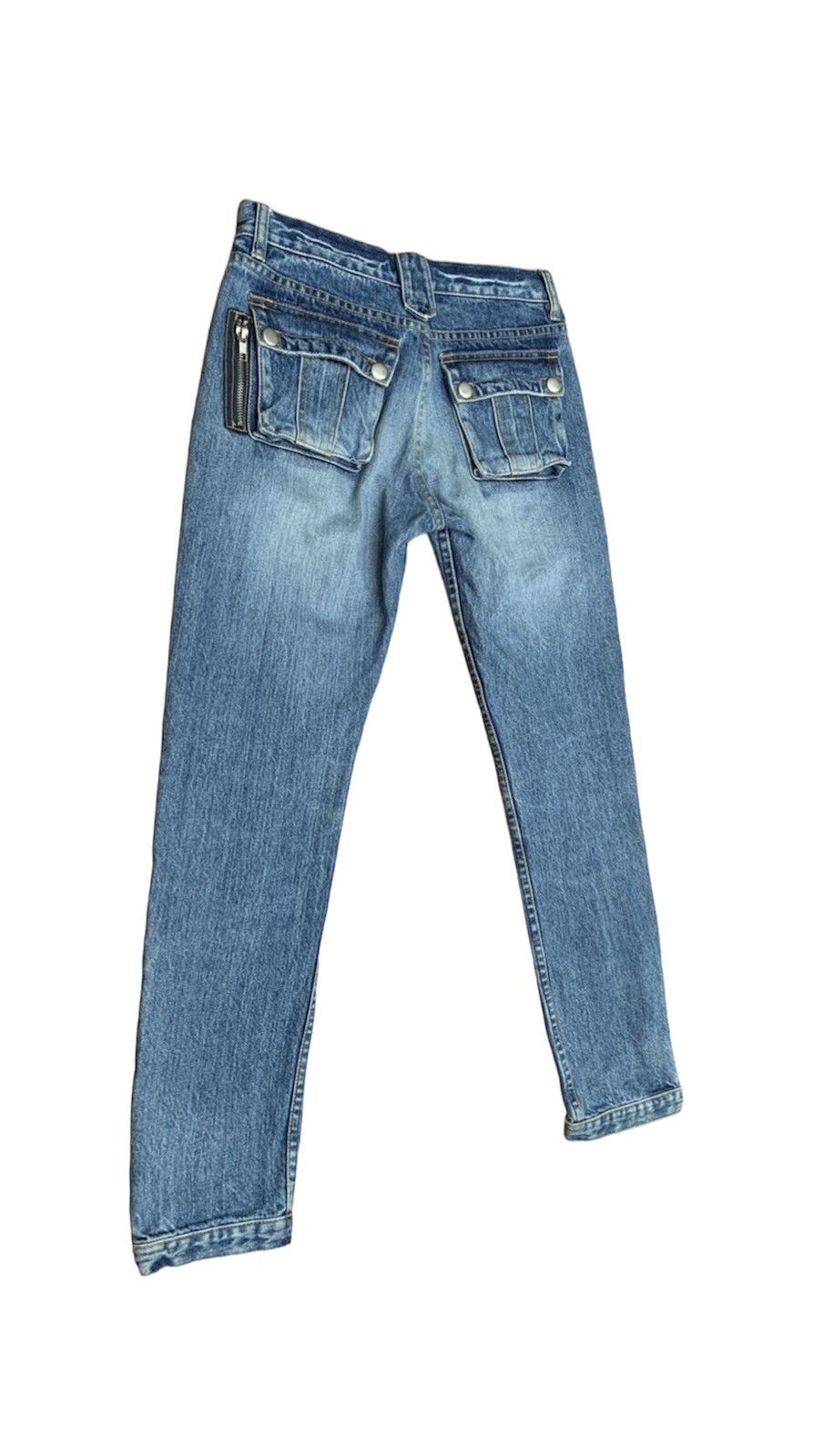 Beauty Beast × If Six Was Nine × Japanese Brand Bit Blue Distressed Multizipper Denim Pants Size US 28 / EU 44 - 4 Thumbnail
