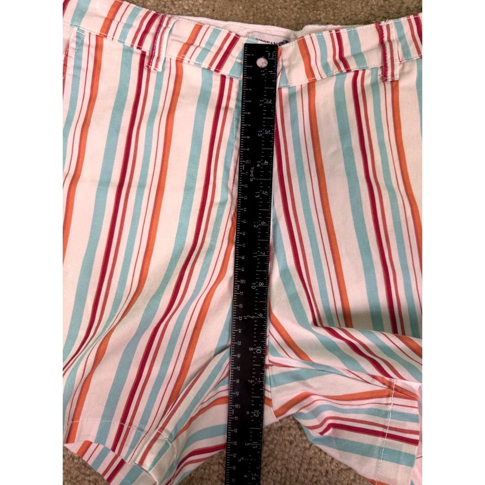 Vintage Caribbean Joe Bermuda Shorts Women's Size 6 Striped Cotton Spandex Size 28" / US 6 / IT 42 - 7 Thumbnail