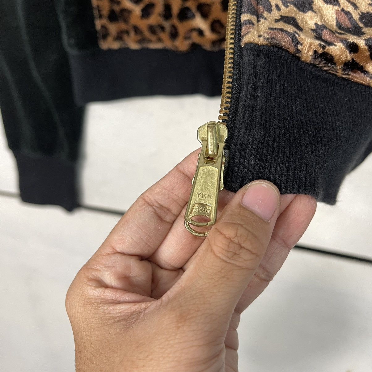 Japanese Brand 24 Karats Digger Big Logo Zipper Velvet Hoodie Size Small Size US S / EU 44-46 / 1 - 15 Thumbnail