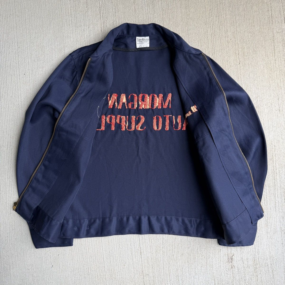Vintage Vintage 1960s Chain Stitched ToppMaster Work Jacket Size US S / EU 44-46 / 1 - 3 Thumbnail