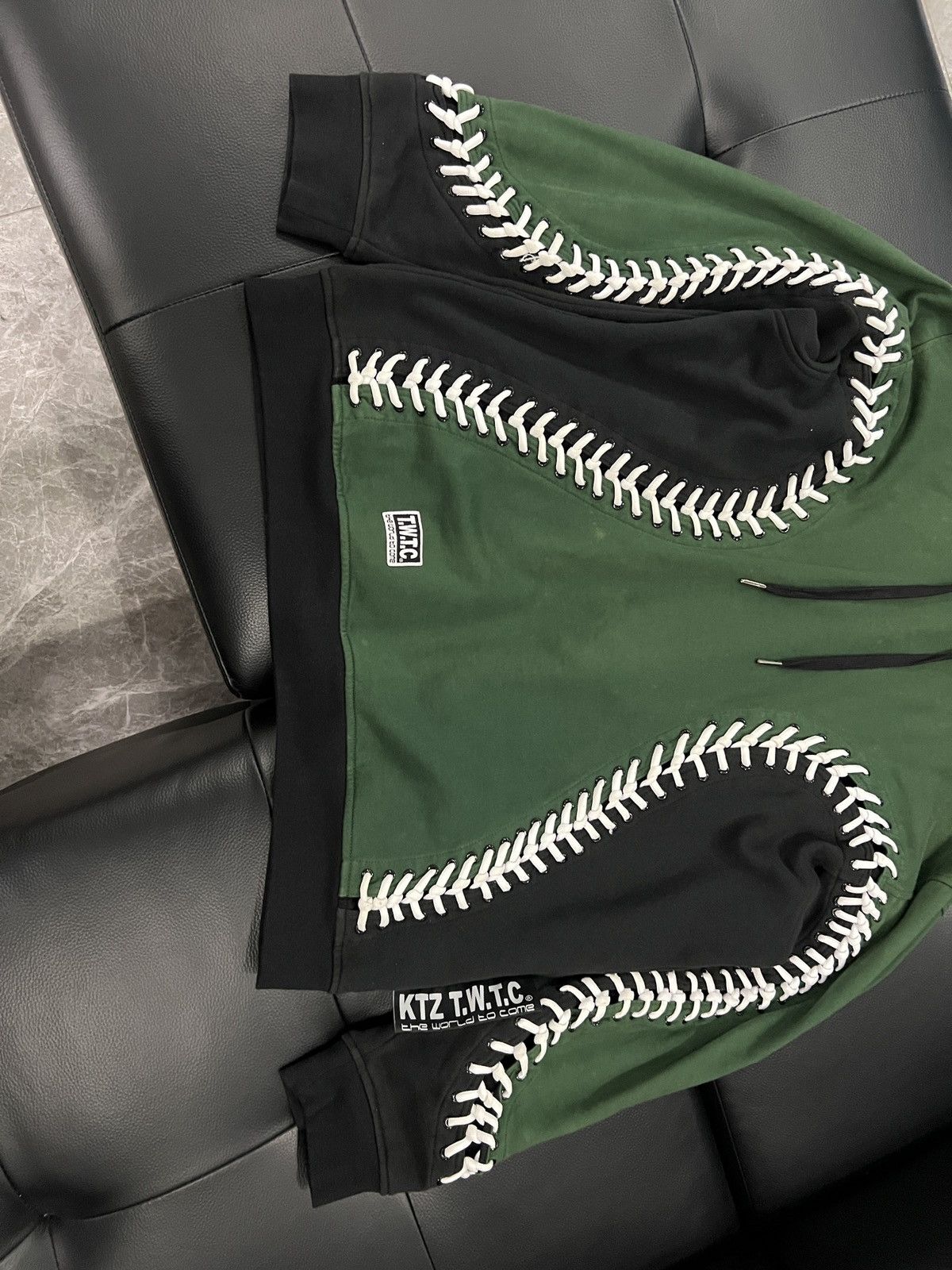 KTZ KTZ FW16 Runway Baseball Lace Panel Hoodie Size US L / EU 52-54 / 3 - 3 Thumbnail