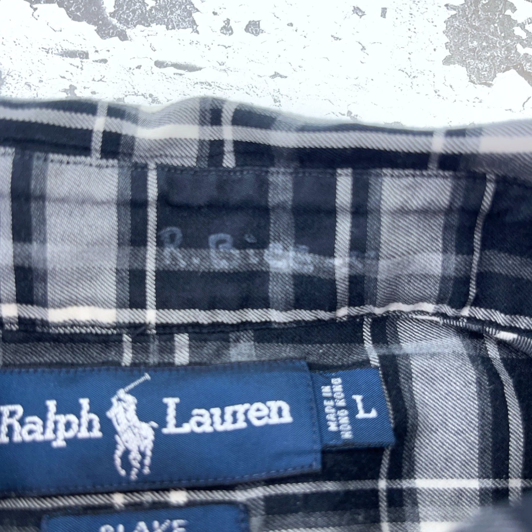 Ralph Lauren Ralph Lauren Shirt Men Large Blue Flannel Button Up Blake Windowpane Plaid Pony Size US L / EU 52-54 / 3 - 5 Thumbnail