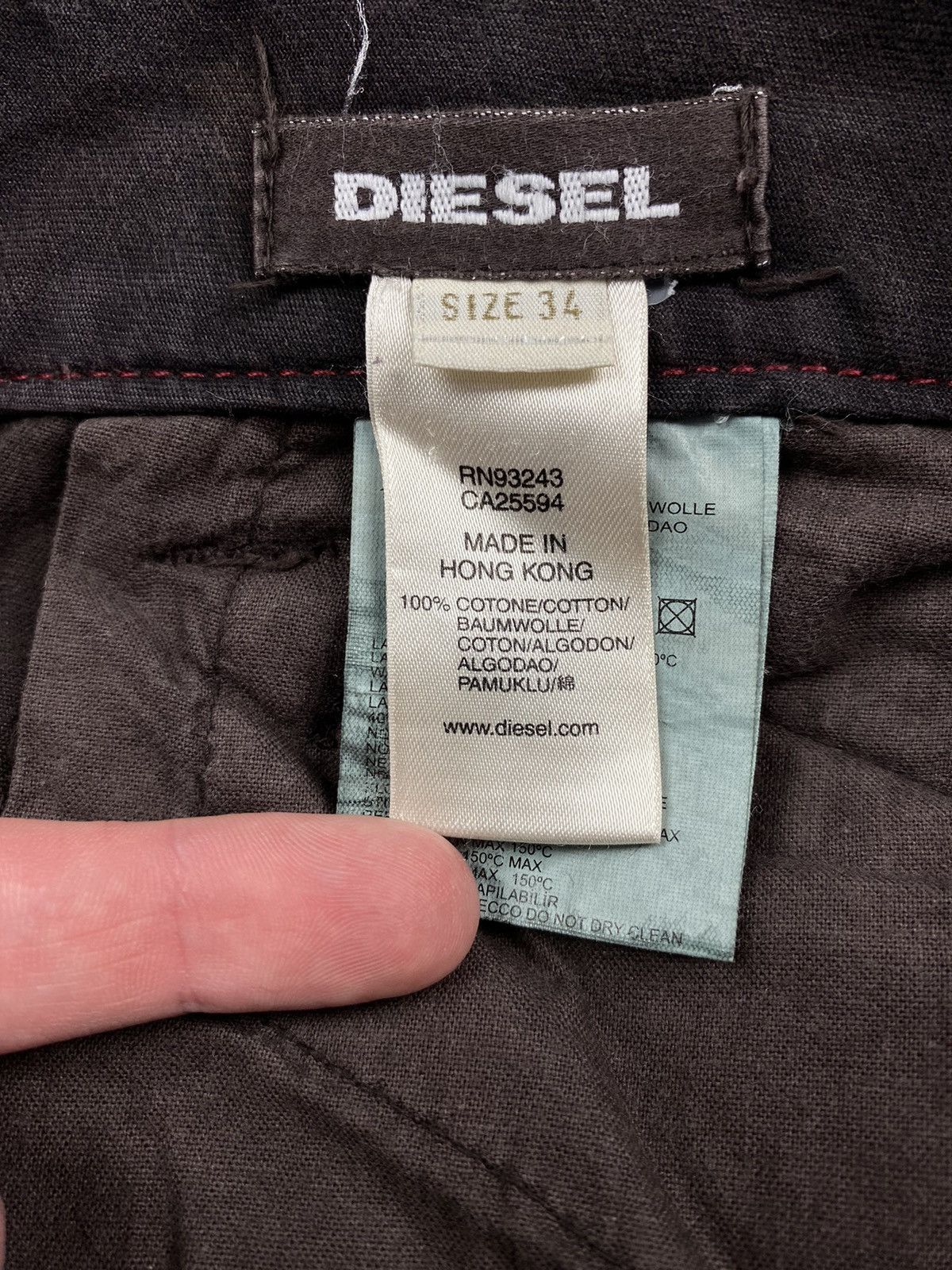 Diesel Y2K Diesel 3D Cut Dyed Brown Multipocket Pants 34X34 Size US 34 / EU 50 - 14 Thumbnail