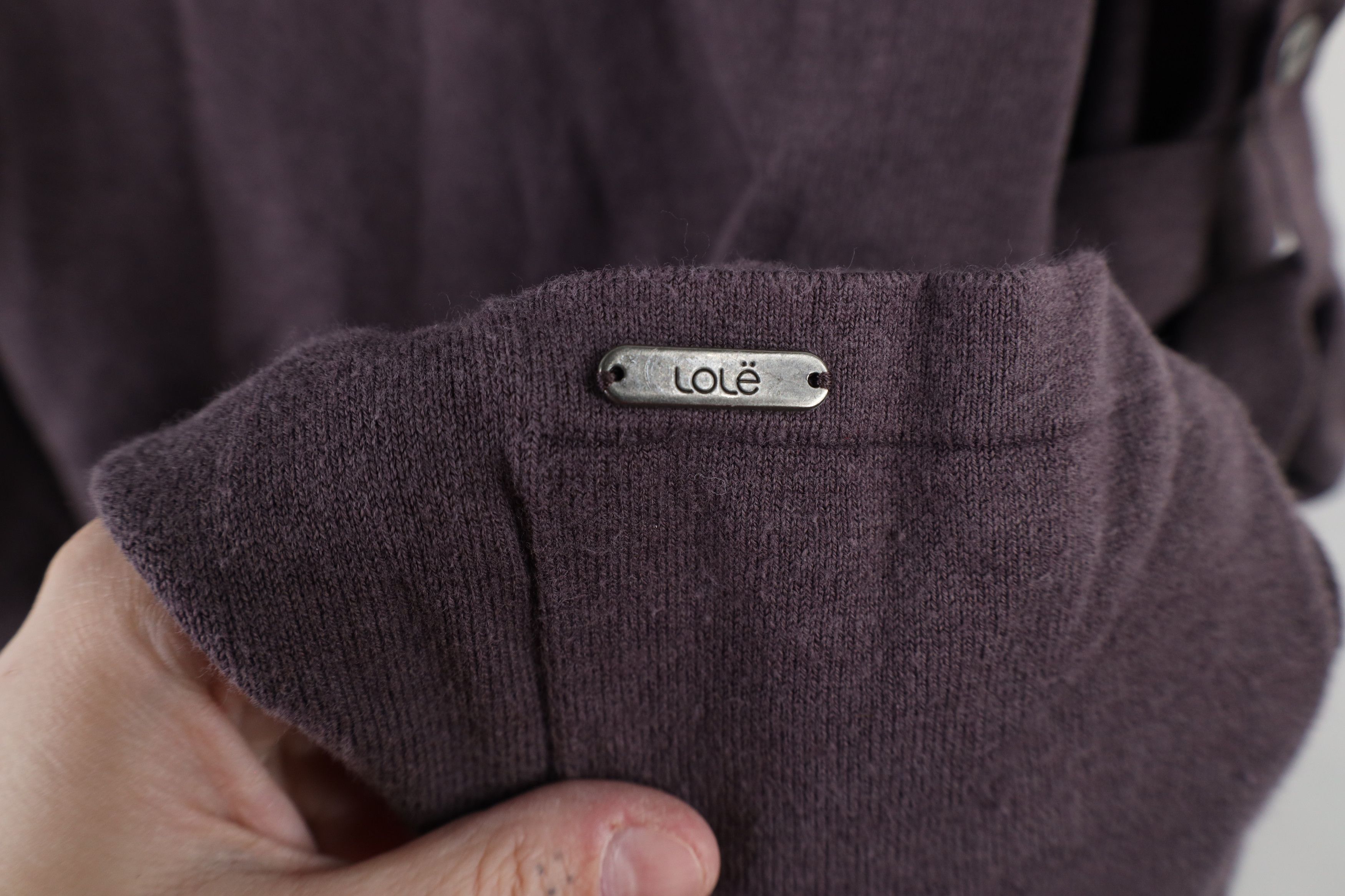 Vintage Y2K Lole Blend Knit Roll Sleeve Babydoll Sweater Purple Size XL / US 12-14 / IT 48-50 - 6 Thumbnail