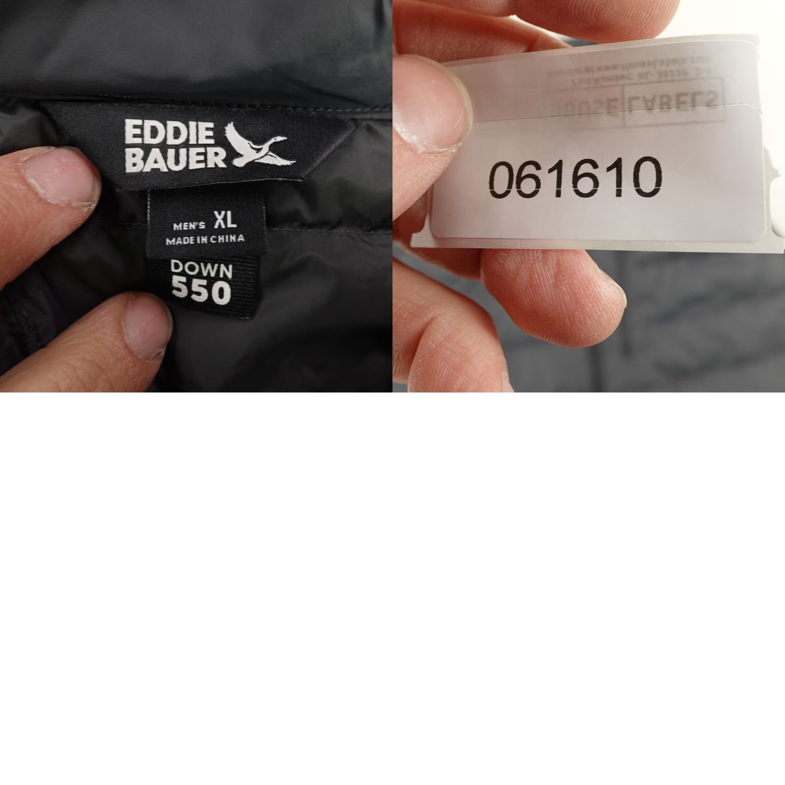 Eddie Bauer Eddie Bauer Puffer Vest Mens XL Black Gray Down 550 Lightweight Outdoor Hiking Vest Zip Pockets Size US XL / EU 56 / 4 - 8 Thumbnail