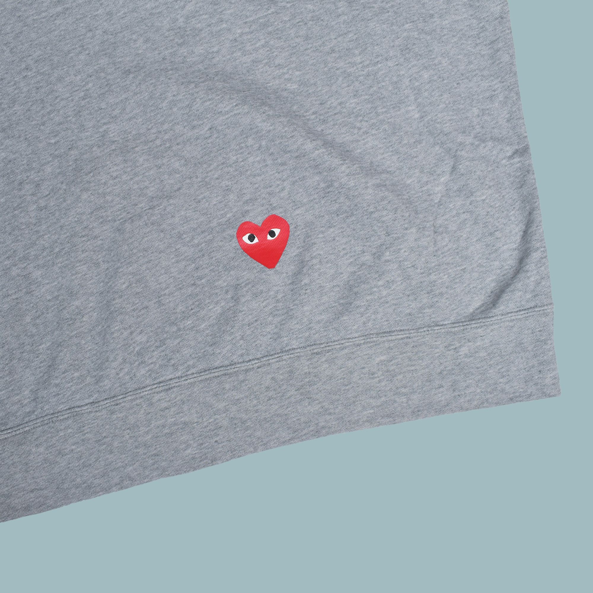 Comme des Garcons × Nike COMME des GARÇONS PLAY x NIKE GRAY HOODIE XL Size US XL / EU 56 / 4 - 4 Thumbnail
