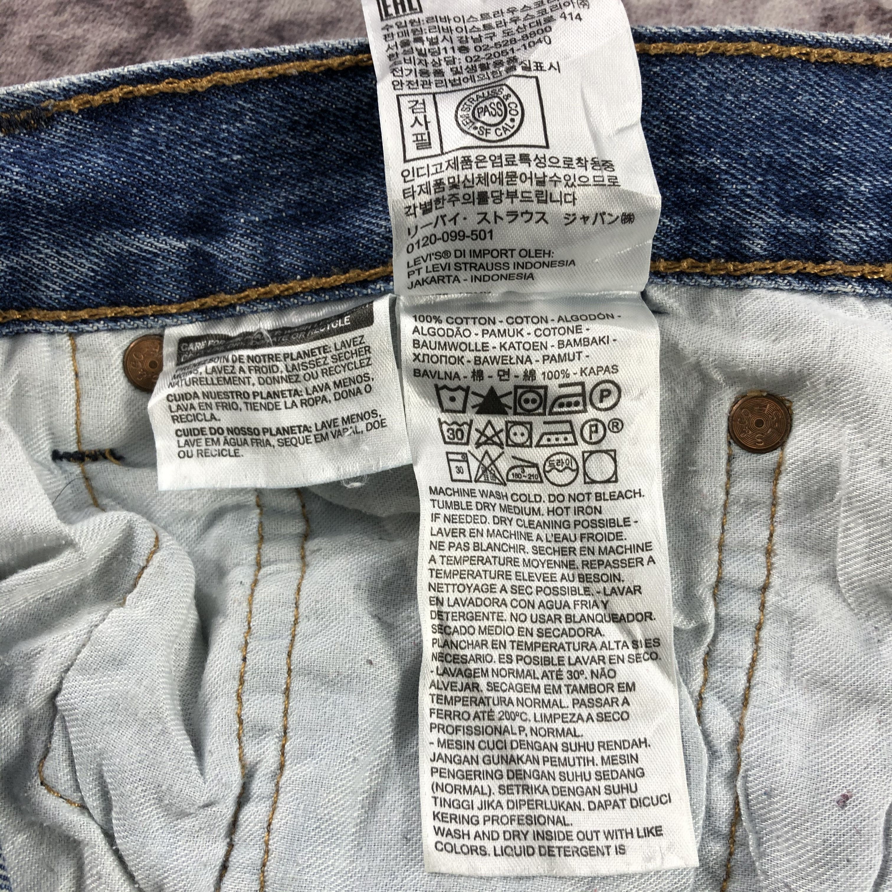 Levi's Vintage Blue Wash Levis 501 Jeans-JM3098 Size US 34 / EU 50 - 14 Thumbnail