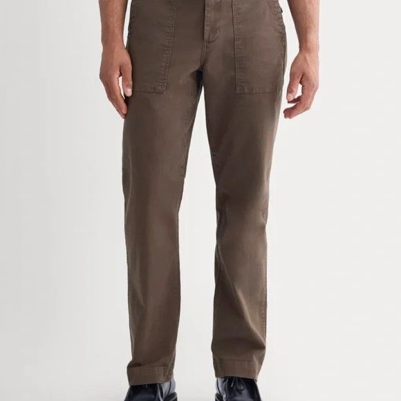 *NEW* Everlane Canvas Relaxed Pant in Brown size 34 x 32