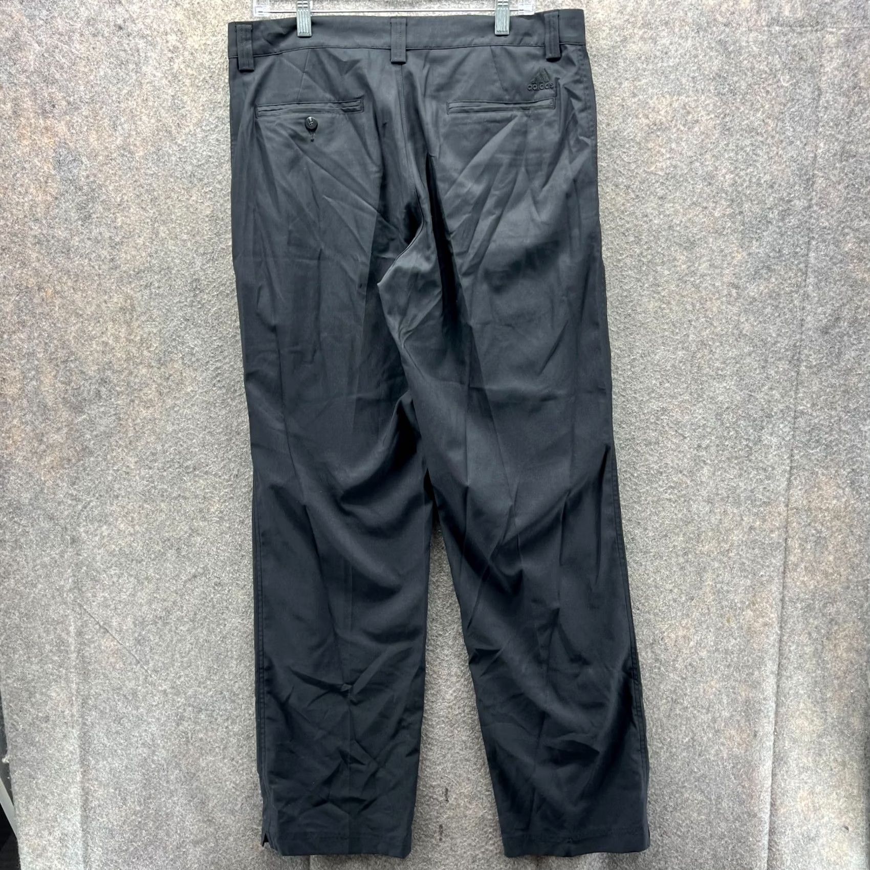 Adidas Adidas Pants Men 34x34 Black Chino Pleated Trousers Vintage Straight Leg 34 Inseam Men’s Regular Fit Front Pleated Front Pocket Size US 34 / EU 50 - 2 Thumbnail