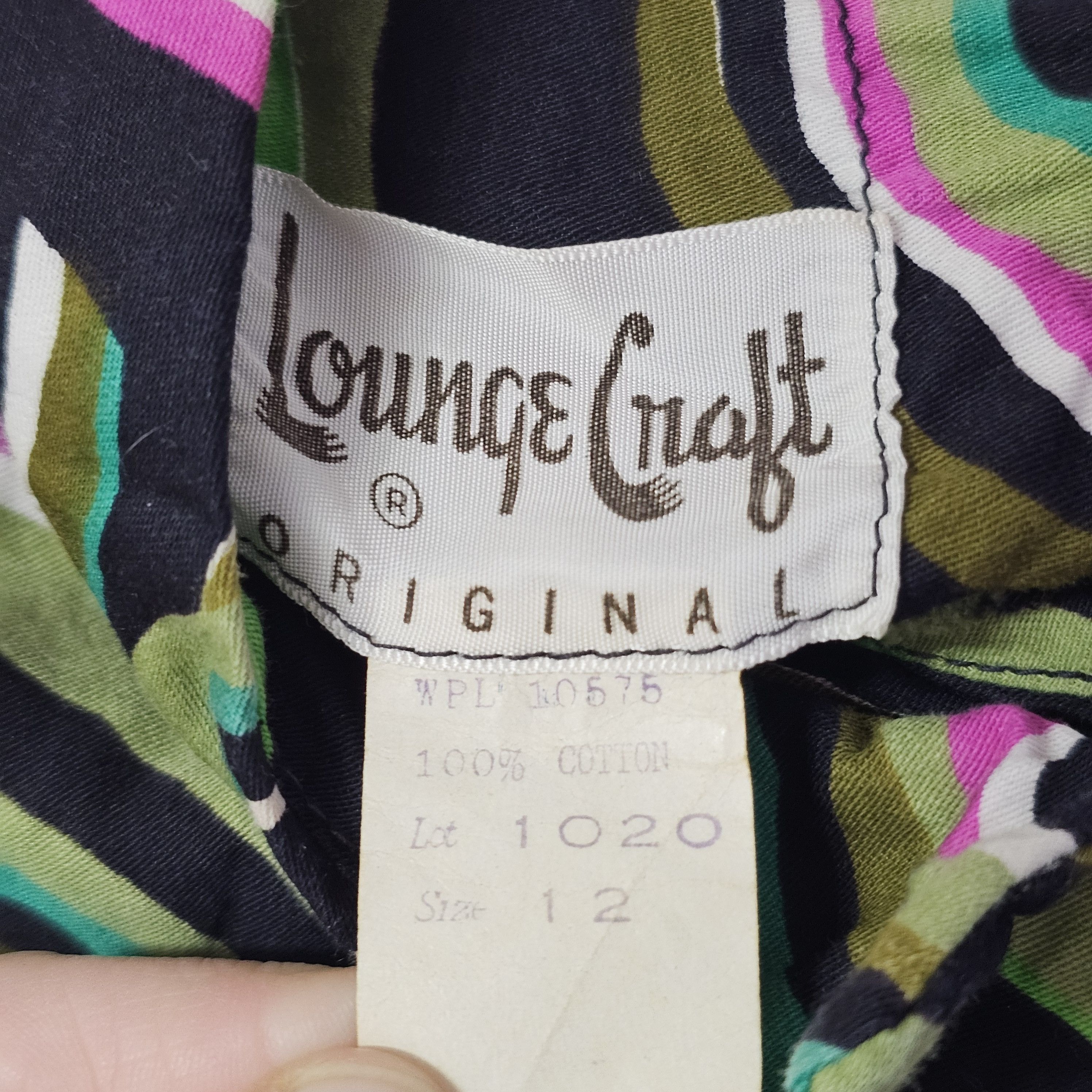 Other 60's Vintage Psychedelic Print Lounge Craft Jumpsuit Size 28" / US 6 / IT 42 - 12 Thumbnail