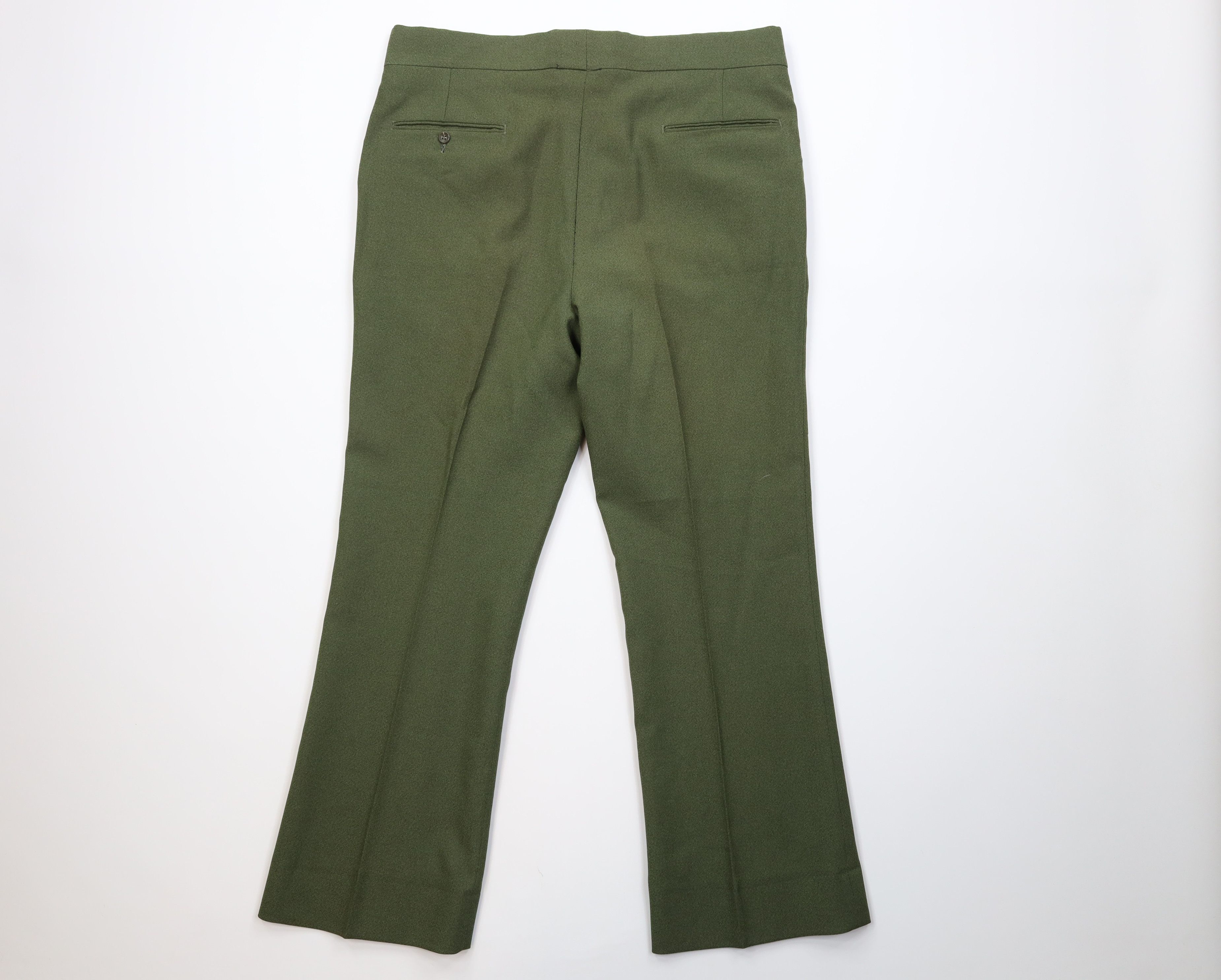 Vintage Vintage 70s Streetwear Wide Leg Chino Pants Avocado USA Size US 36 / EU 52 - 10 Thumbnail