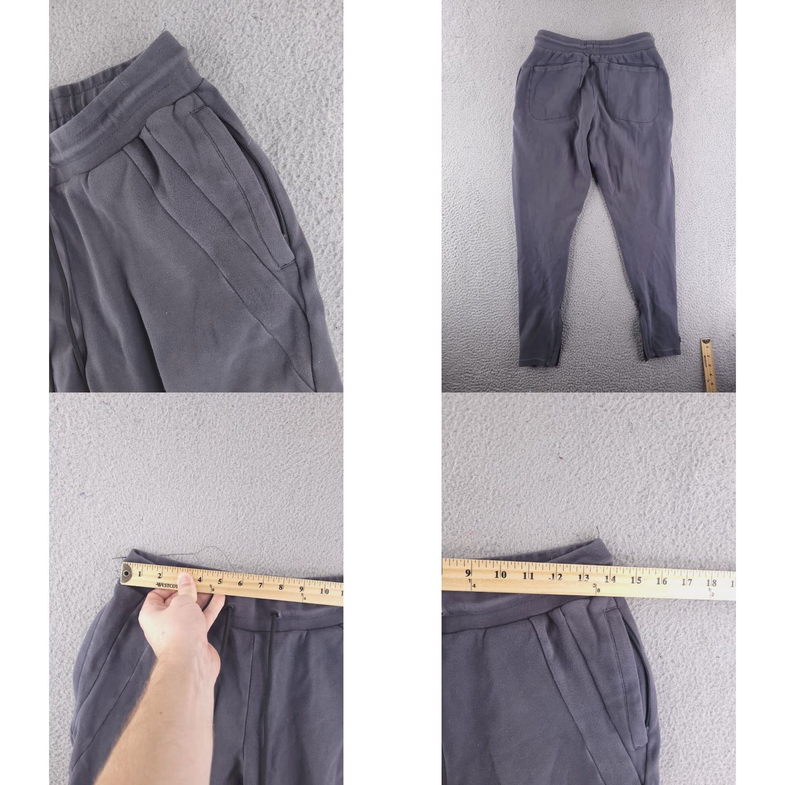 Vintage Alphalete Sweatpants Womens Medium Skinny Fitted Workout Gym Pants Gray M Wom en Size 32" / US 10 / IT 46 - 8 Thumbnail