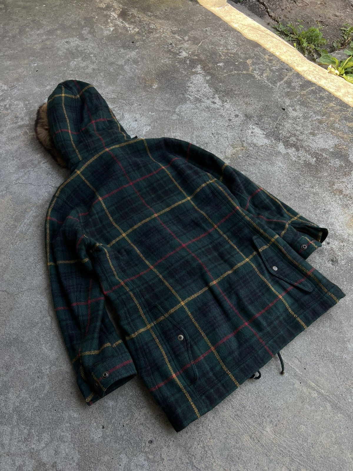 Ralph Lauren Blue Label × Vintage Ralph Lauren Blue Label Wool & Alpaca Blend Real Fur Jacket Size L / US 10 / IT 46 - 19 Thumbnail