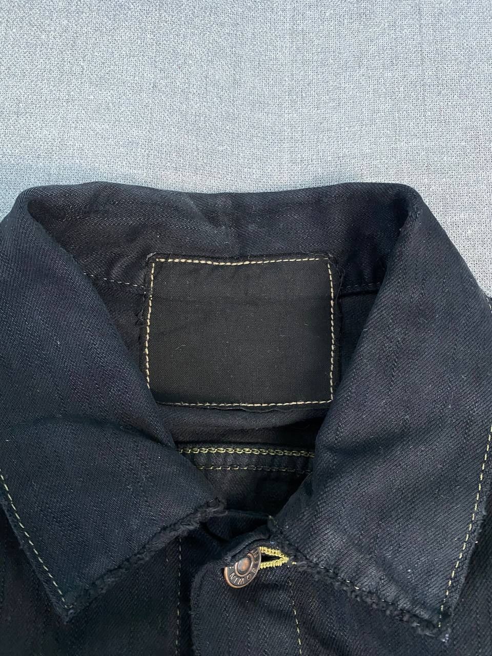 Edwin × Japanese Brand Vintage Edwin Orange Tab Trucker Jacket Jeans Size US M / EU 48-50 / 2 - 4 Thumbnail