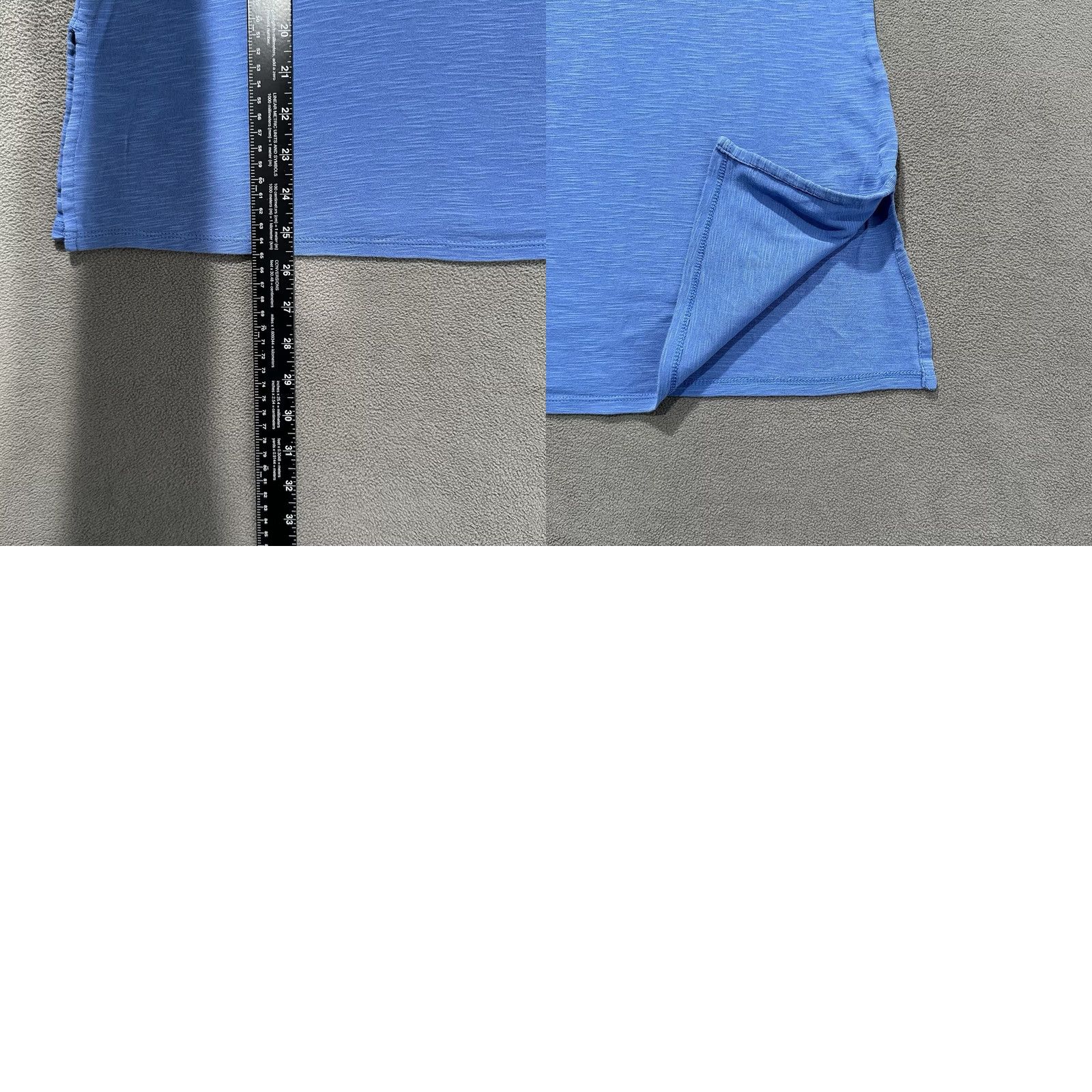 J. Jill J Jill T Shirt Womens Small Blue Casual Scoop Neck Elbow Sleeve Pima Cotton EUC Size XL / US 12-14 / IT 48-50 - 8 Thumbnail