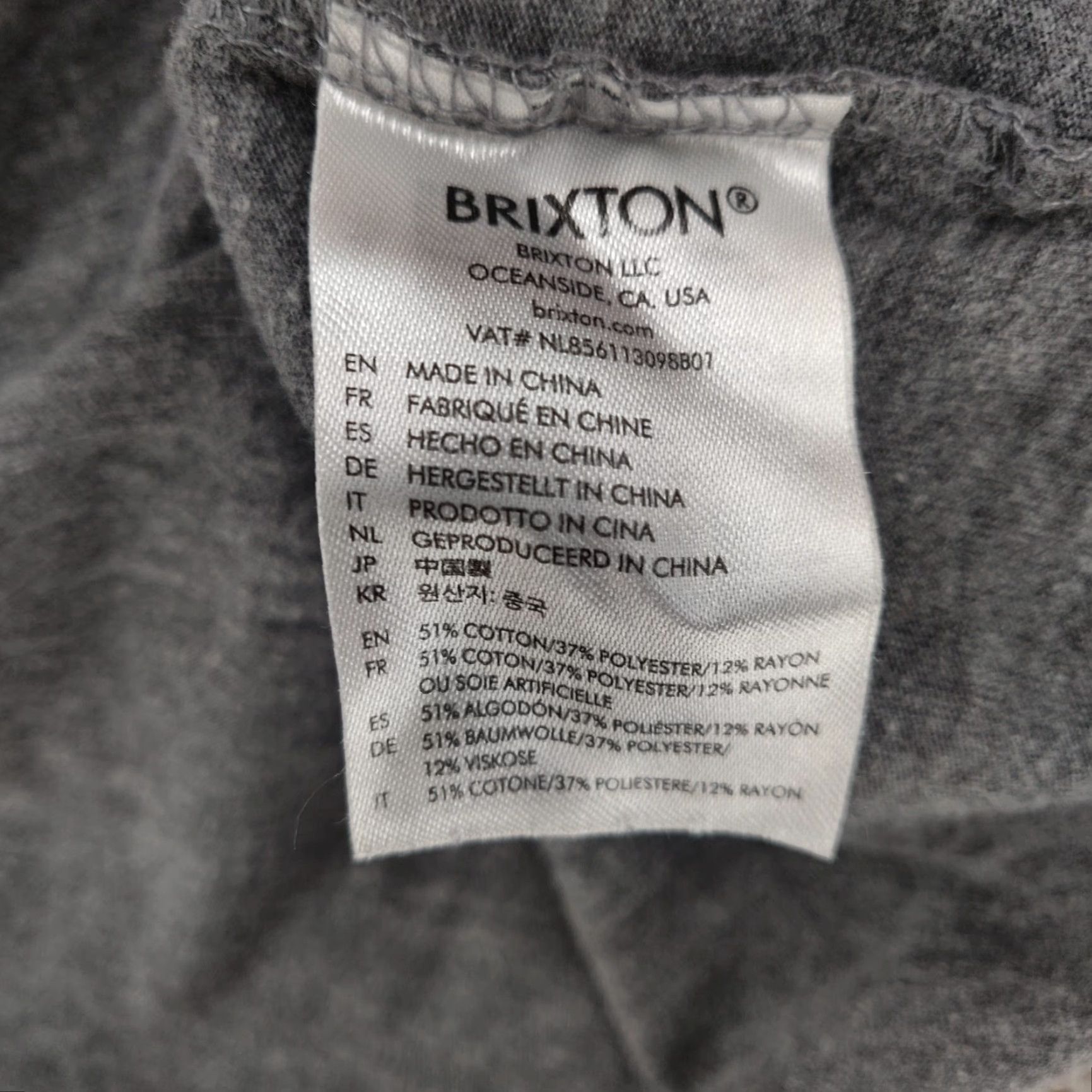 Brixton Brixton Shirt Mens M Grey Short Sleeve Henley Button Logo - Brixton Shirt Mens M Grey Short Sleeve Henley Logo Casual, 90s? Size US M / EU 48-50 / 2 - 7 Thumbnail