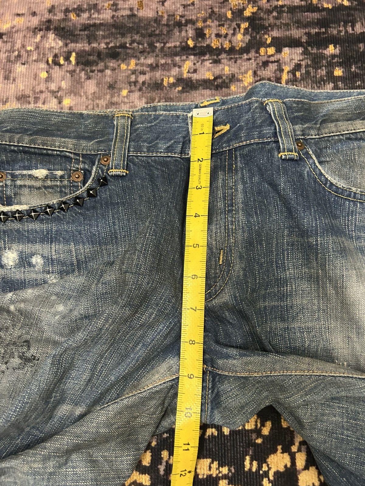 Hysteric Glamour Edwin Japan Studded Distressed Jeans Size US 32 / EU 48 - 19 Thumbnail