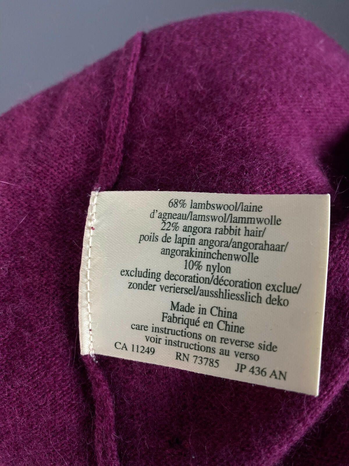 Designer Vintage Laura Ashley Pink Argyle Angora Sweater Vest Size M Size M / US 6-8 / IT 42-44 - 9 Thumbnail