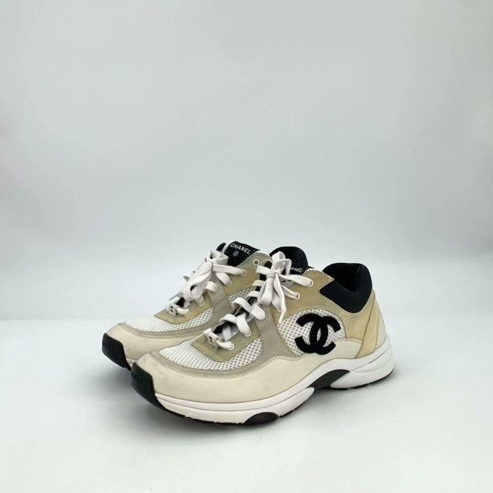 Chanel Chanel Logo Lace-Up Panda Sneakers Size US 9 / EU 42 - 1 Thumbnail