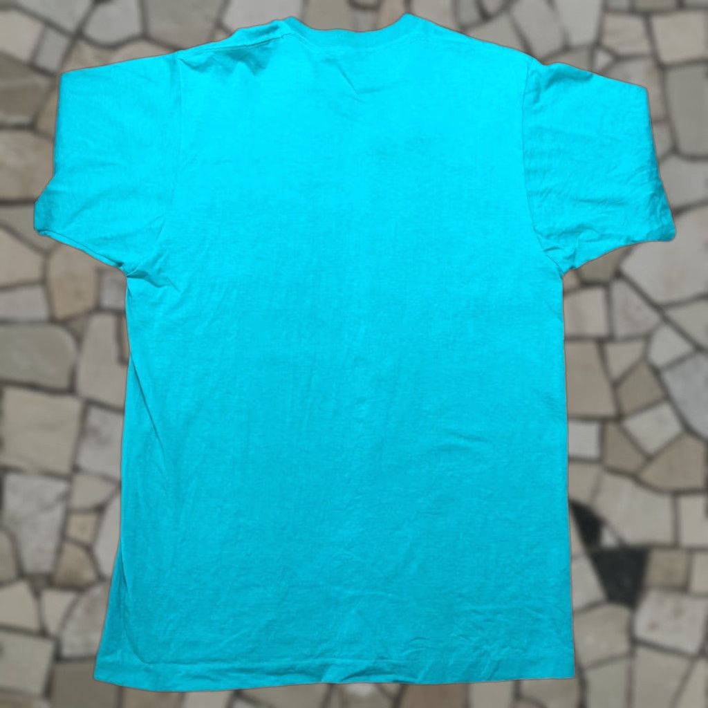 Vintage VINTAGE B.V.D T-Shirt Men M Green 90s Single Stitch Pocket Tee Crew Neck Short Sleeve Logo USA Size US M / EU 48-50 / 2 - 1 Thumbnail