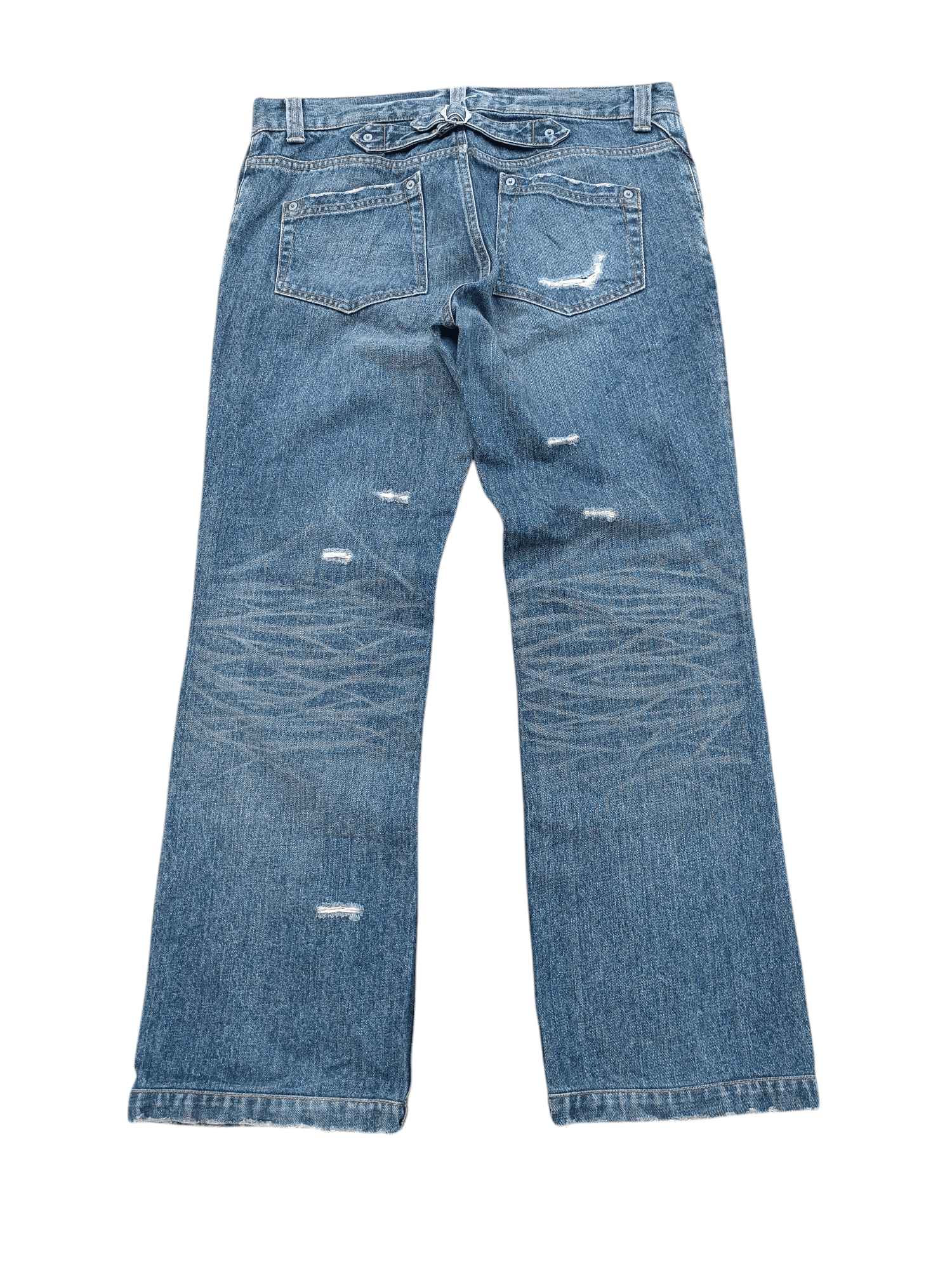 JOSEPH HOMME × Japanese Brand × Vintage CRAZY FADE JOSEPH HOMME BUCKLE BACK DENIM Size US 34 / EU 50 - 10 Thumbnail