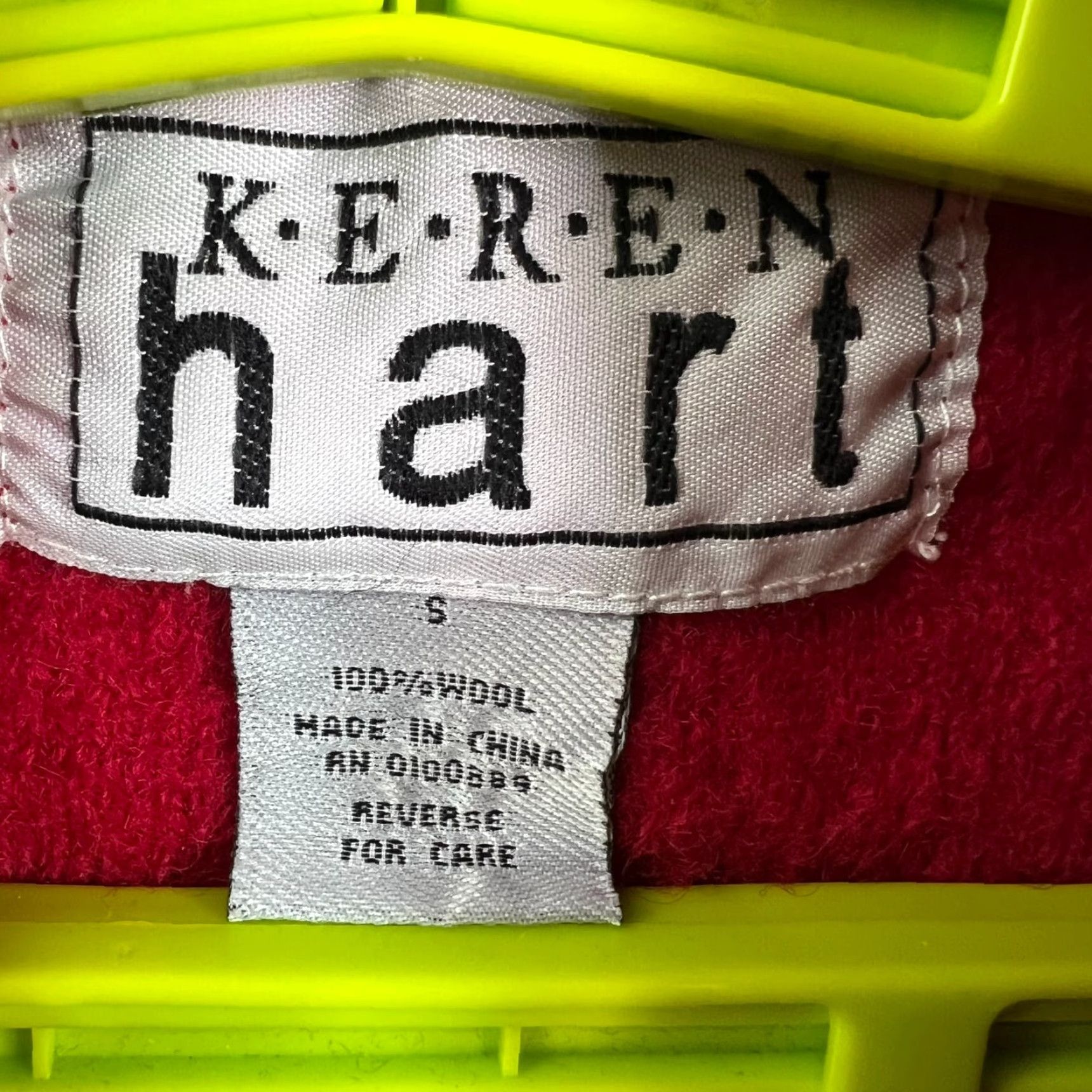 Vintage VINTAGE Keren Hart 100% Wool Checkered Zip-Up Vest Womens Size S Red 80s 90s Size S / US 4 / IT 40 - 3 Thumbnail