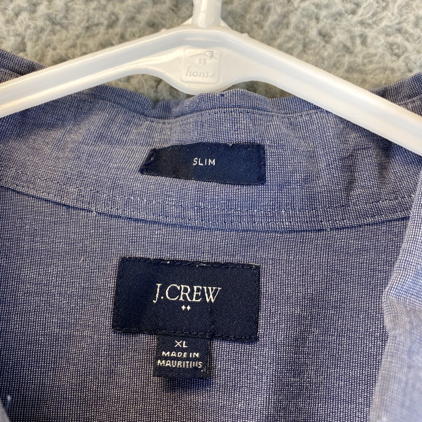 J.Crew VINTAGE J.CREW Men's Dress Shirt Long Sleeve Cotton Gray XL Slim Business Formal Workwear Size US XL / EU 56 / 4 - 3 Thumbnail