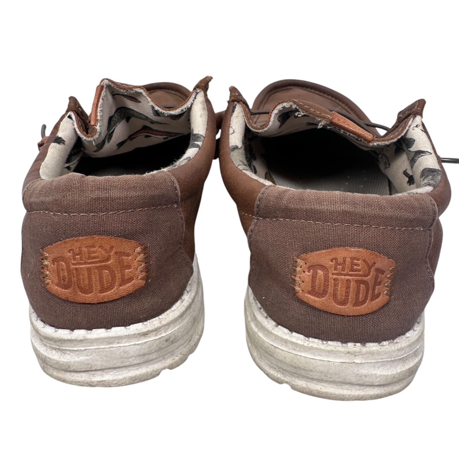 Other Hey Dude Wally Fish Lure Shoes Men’s 8 Tobacco Brown Moc Toe Size US 8 / EU 41 - 4 Thumbnail