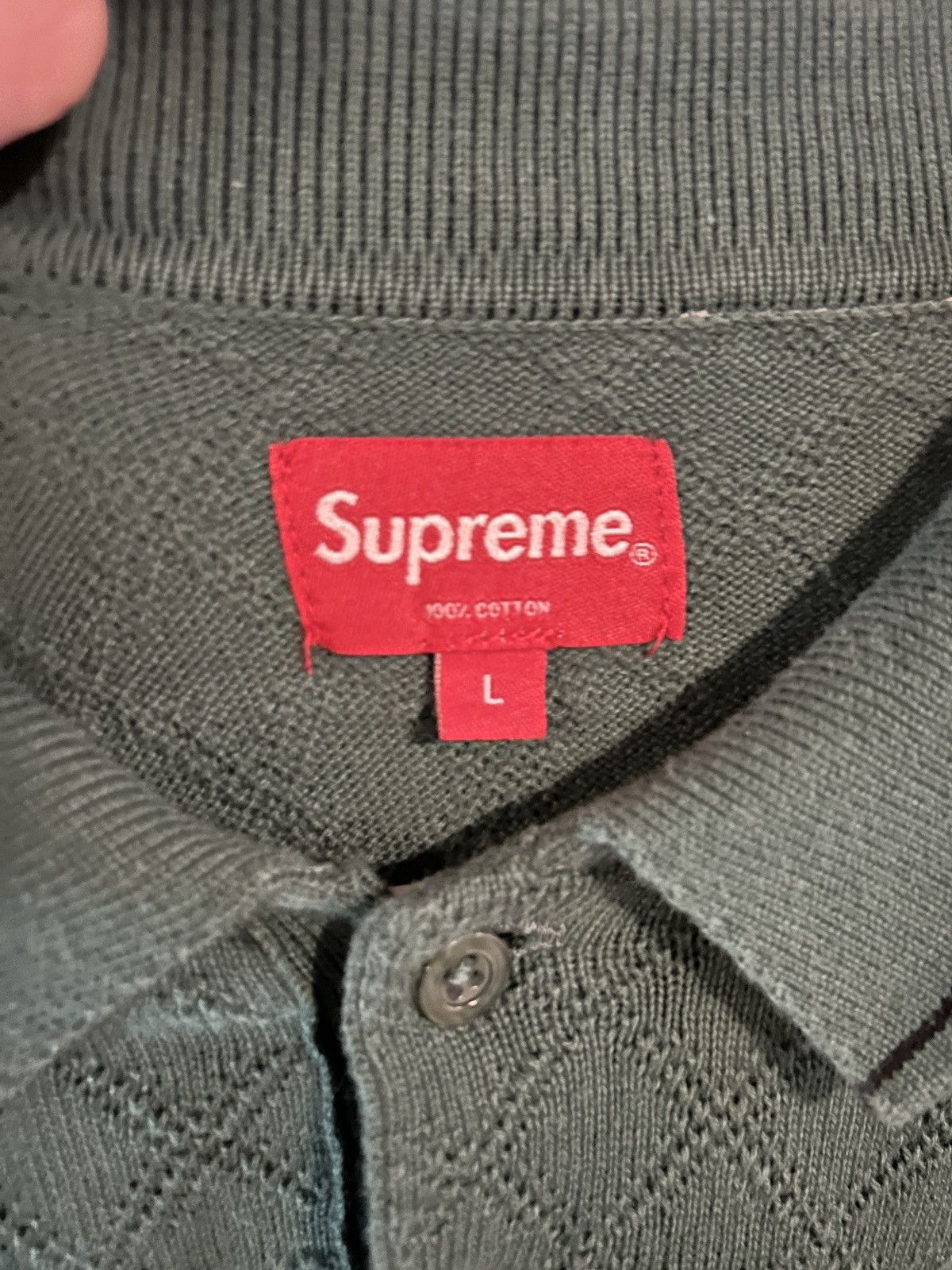 Supreme Supreme Knit Stripe Polo Size US L / EU 52-54 / 3 - 4 Thumbnail