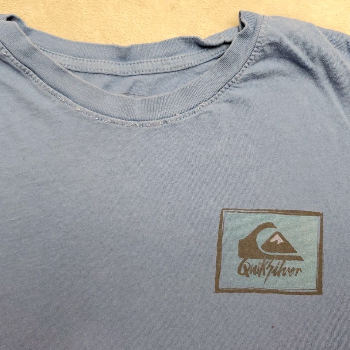 Quiksilver VINTAGE Quiksilver Shirt Men XL Blue Short Sleeve Surf Skate Y2K Tee Retro Crew Size US XL / EU 56 / 4 - 4 Thumbnail