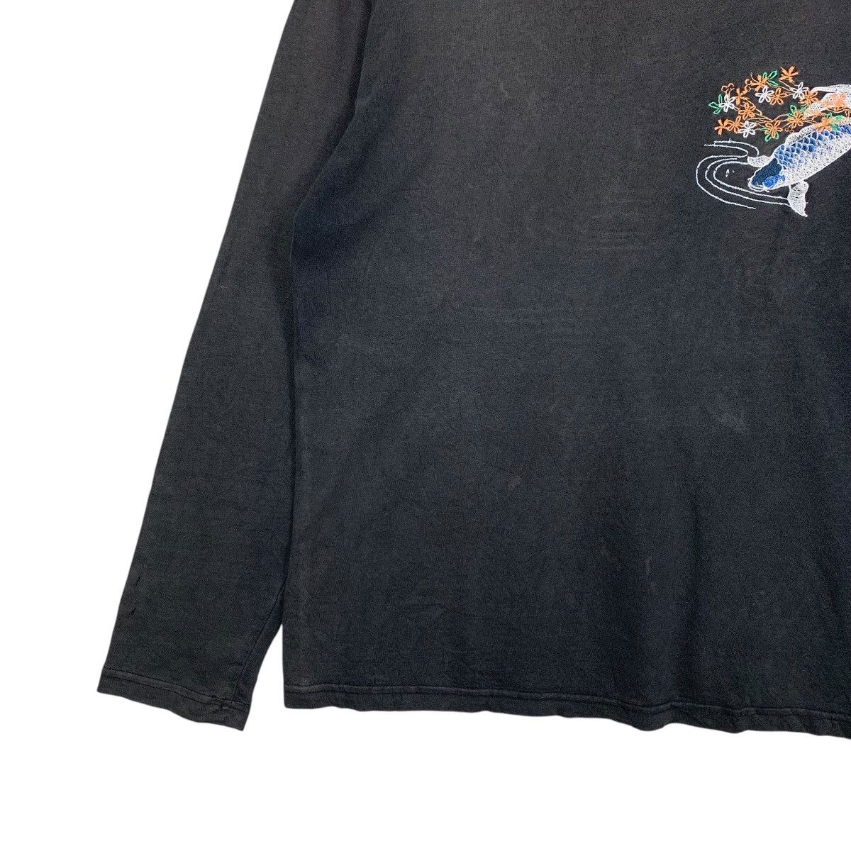 Japan Rags Vintage Japanese Traditional Sakura Koi Fish Tees #2865-C129 Size US M / EU 48-50 / 2 - 7 Thumbnail