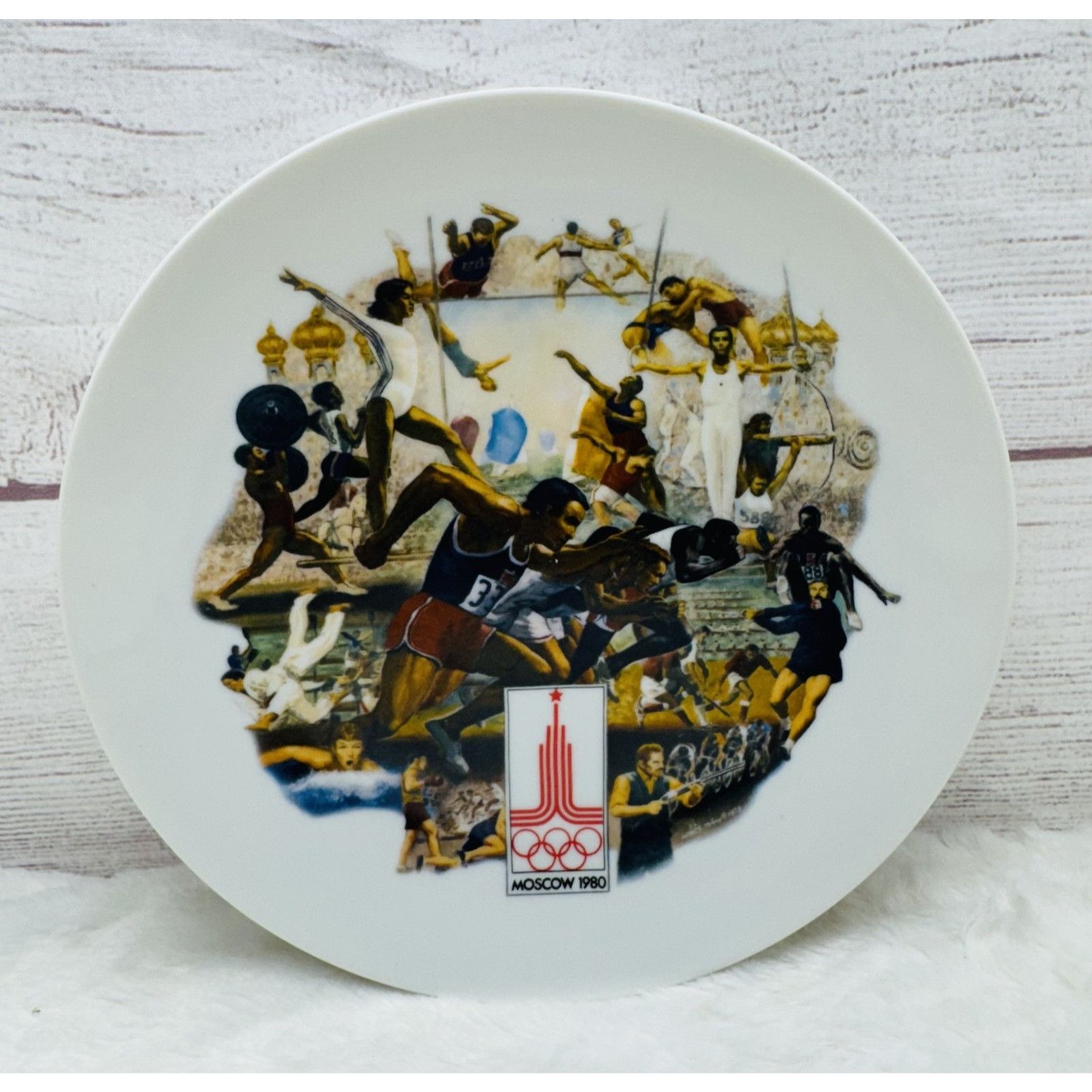 Other OFFICIAL 1980 OLYMPIC SUMMER GAMES PLATE, Moscow - Alton S T Size ONE SIZE - 2 Thumbnail